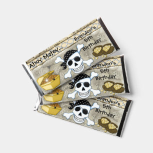 Pirate Birthday Candy Bar Wrapper Party Favor