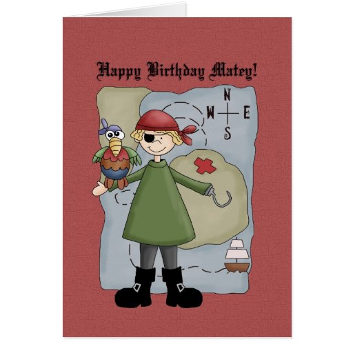 Pirate Birthday Card | Zazzle