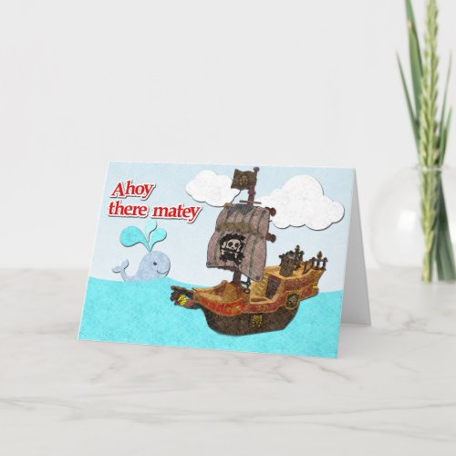 Pirate Birthday Card