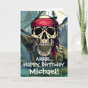 Pirate Birthday Card