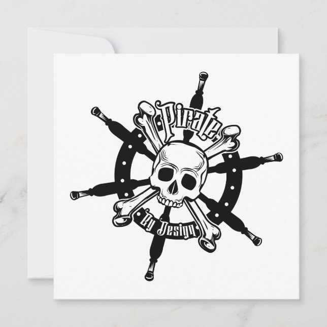 Pirate Birthday card (Front)