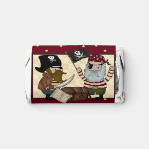 Pirate Birthday Hershey Mini Candy Wrapper Labels Hershey's Miniatures