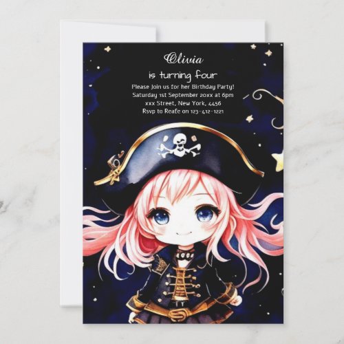 Pirate Birthday Invitation