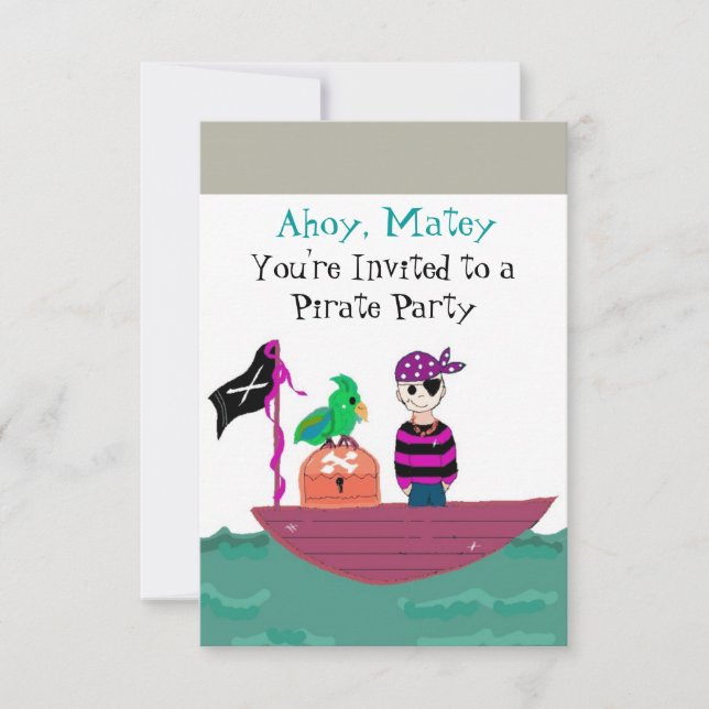 Pirate Birthday Invitation (Front)