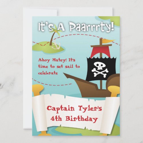Pirate Birthday Invitation