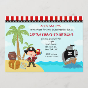 Pirate Birthday Invitations