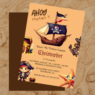 Pirate Birthday Invitations
