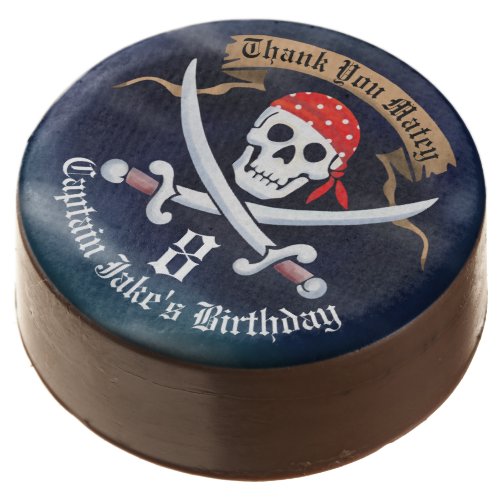 Pirate Birthday Jolly Roger Chocolate Covered Oreo