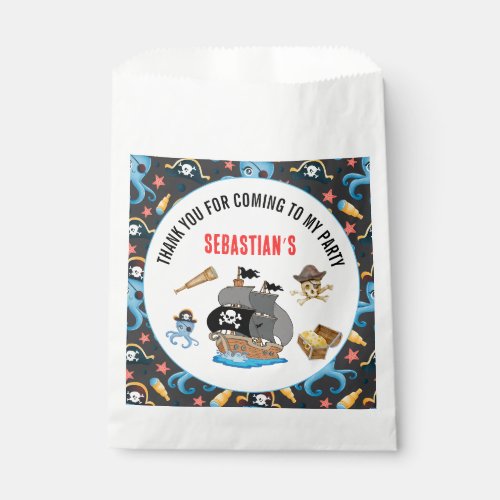 pirate birthday party favor bag