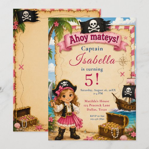 Pirate Birthday Party Invitation