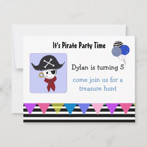 Pirate Birthday Party Invitation