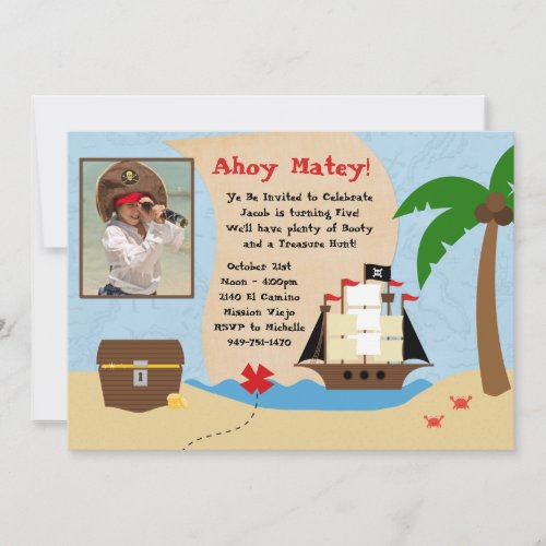 Pirate Birthday Party Invitation