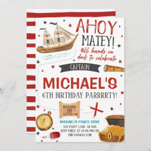 Pirate Birthday Party Invitation