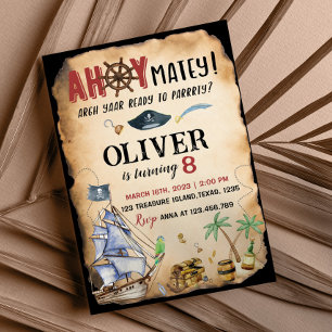 Pirate Birthday Party Invitation