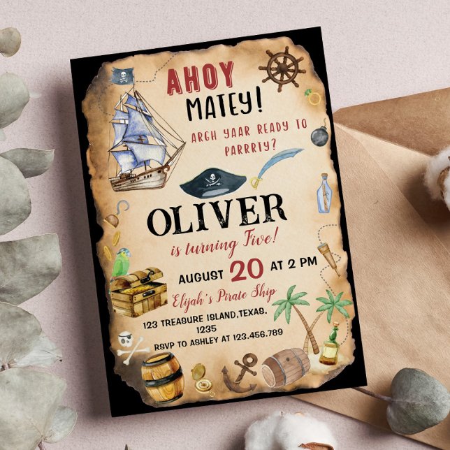 Pirate Birthday Party Invitation (Creator Uploaded)