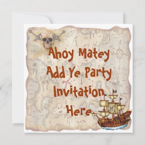 Pirate Birthday Party Invitation