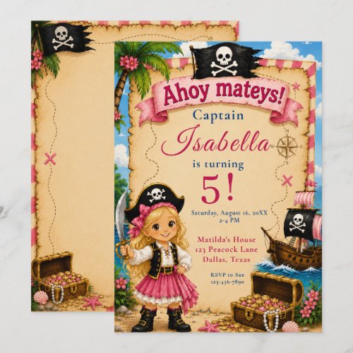 Pirate Birthday Party Invitation