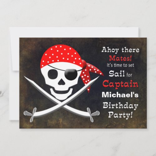 PIRATE BIRTHDAY PARTY INVITATION COLLECTION