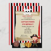 Pirate Birthday Party Invitations (Front/Back)