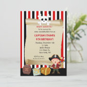 Pirate Birthday Party Invitations (Standing Front)