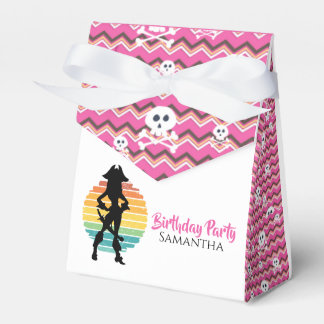Pirate Birthday Party Lady Favor Box