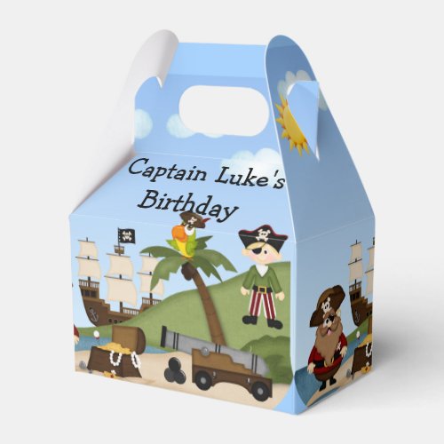 Pirate Birthday Party Loot Goodie Favor Box