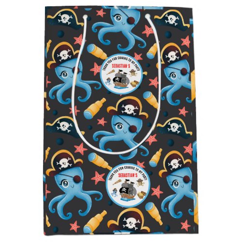 pirate birthday party medium gift bag