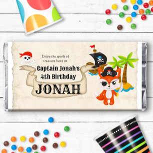 Pirate Birthday Party Pirate Animals Birthday Hershey Bar Favors