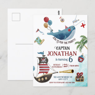 Pirate Birthday Party Postcard