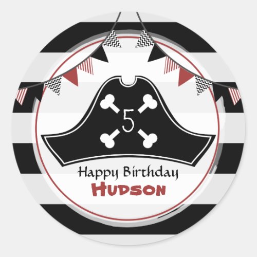 Pirate Birthday Party Sticker