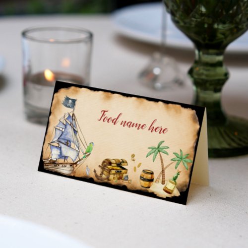 Pirate Birthday Party Tent Place Card