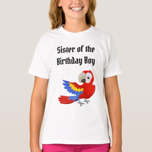 Pirate Birthday Sister T_Shirt