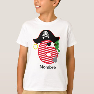 Pirate Birthday T-Shirt, 6 T-Shirt
