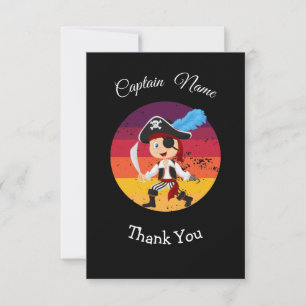 Pirate Birthday Thank You Card