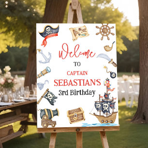 Pirate Birthday Welcome Sign
