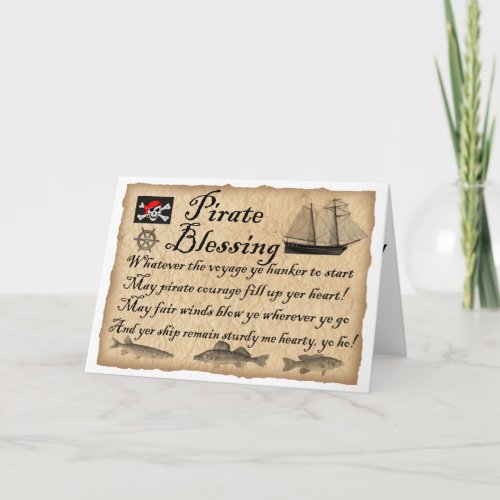 Pirate Blessing Birthday Card