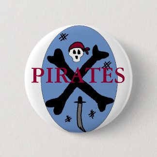 Pirate Bones Pinback Button