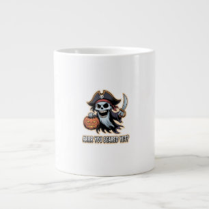 Pirate Boo - Spooky Cute Halloween Ghost sword Giant Coffee Mug