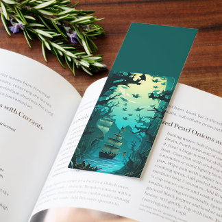Pirate Bookmark Business Card for Book Sellers