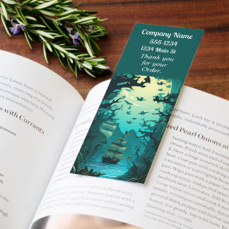 Pirate Bookmark Business Card for Book Sellers