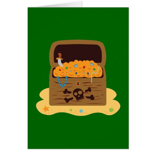 Pirate Booty Treasure Chest Cards (Front)