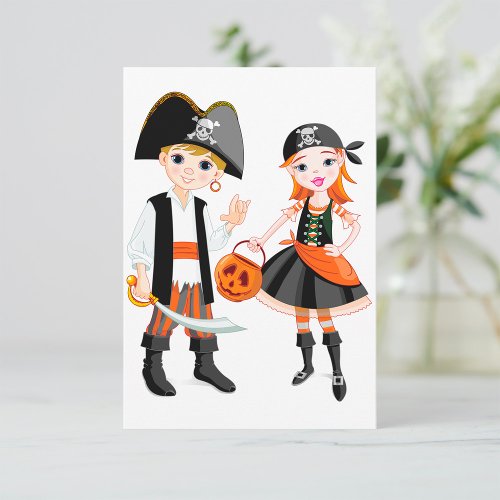 Pirate Boy And Girl Invitations