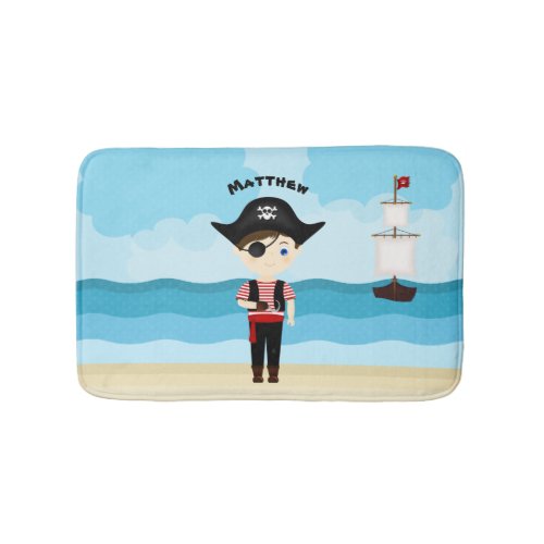 Pirate Boy Bathroom Mat