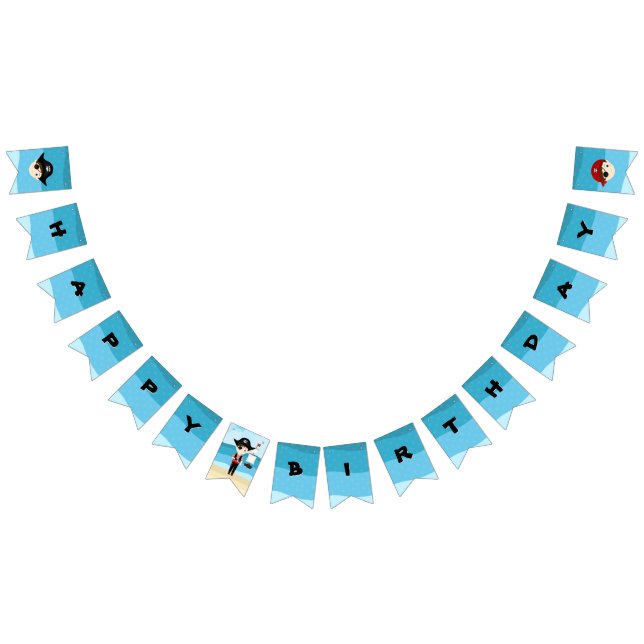 Pirate Boy Bunting Flags (All)