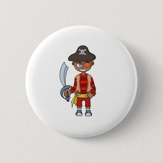Pirate Boy Button (Front)