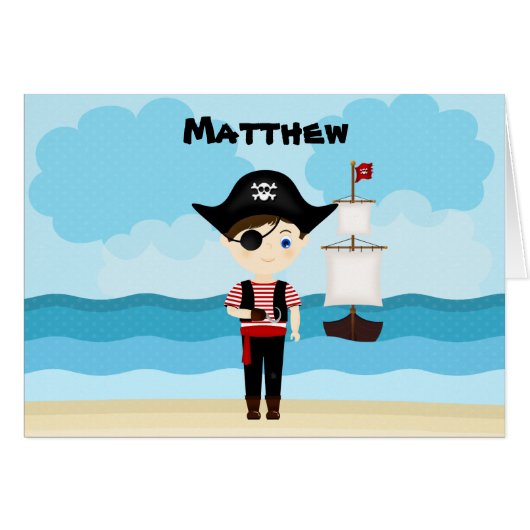Pirate Boy Cards (Front Horizontal)