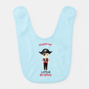 Pirate Boy Little Brother Bib