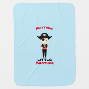 Pirate Boy Little Brother Swaddle Blanket