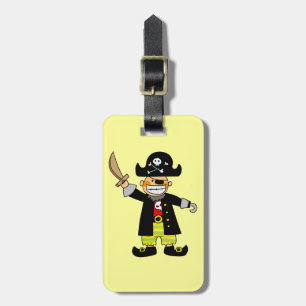 pirate boy luggage tag