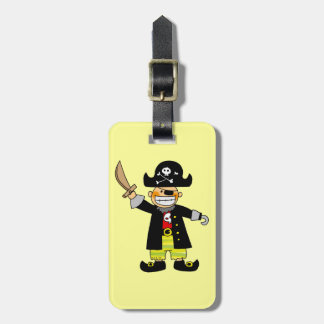 pirate boy luggage tag
